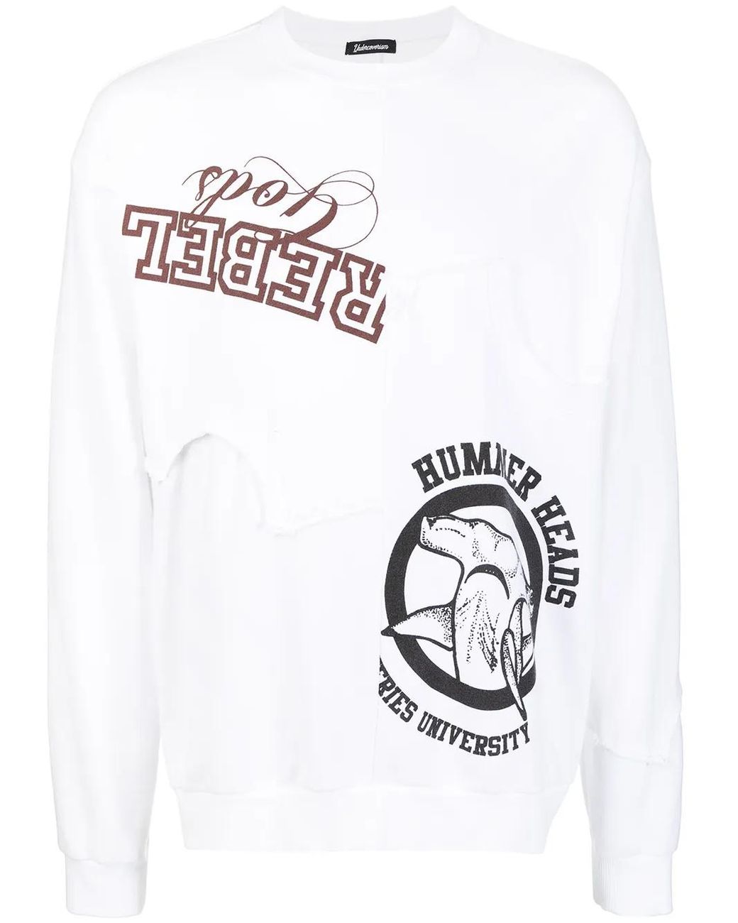 Undercoverism White Logo-Print Crew Neck Sweatshirt for men