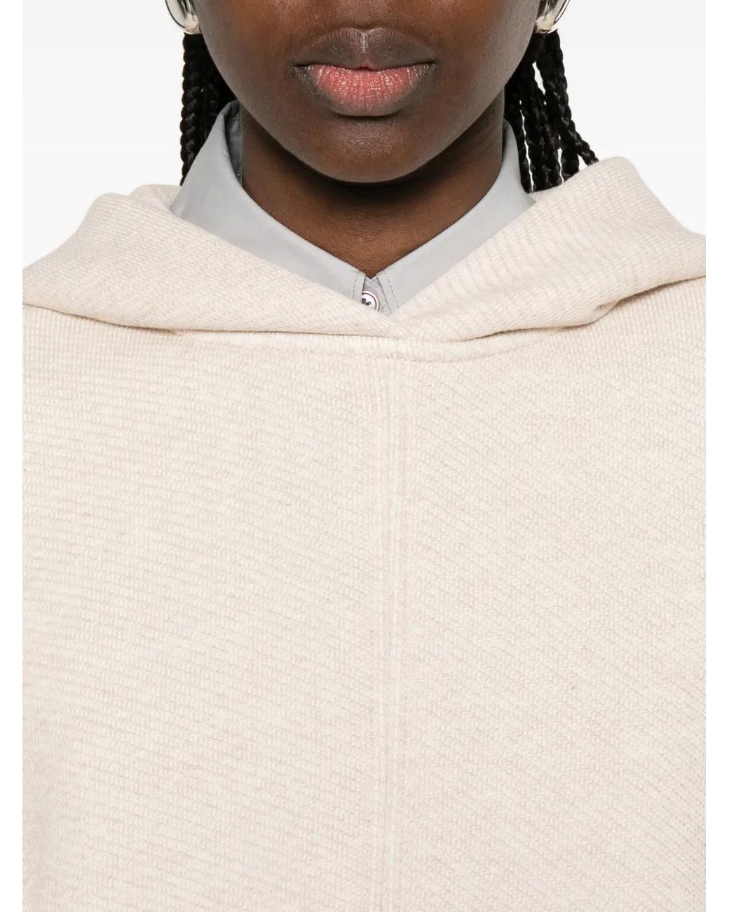 Max Mara Natural Logo Cotton Hoodie