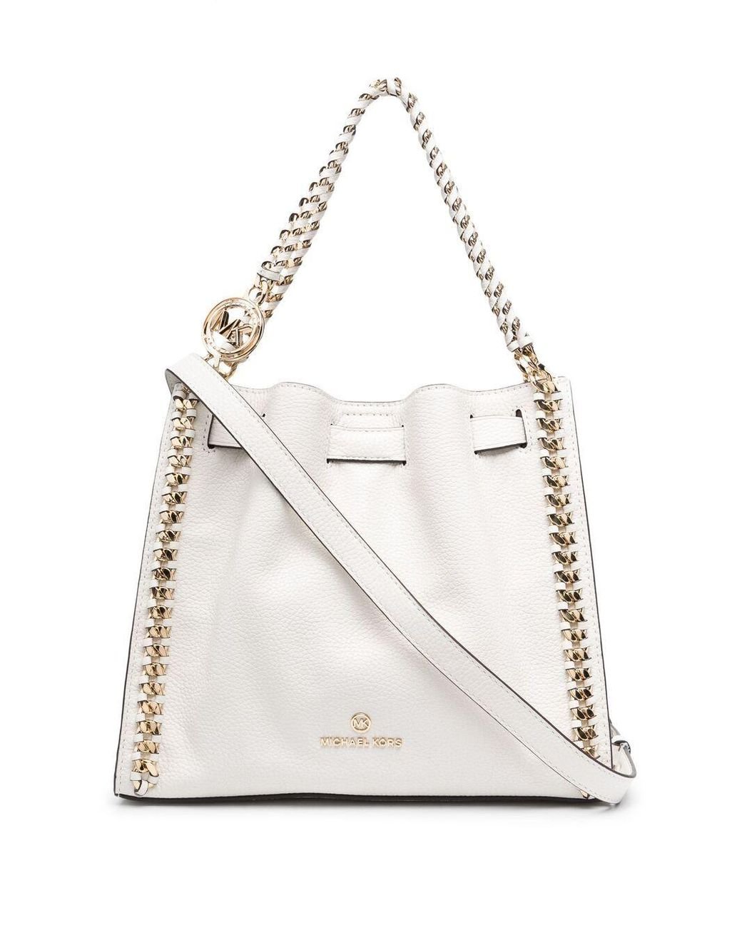 mina large logo shoulder bag