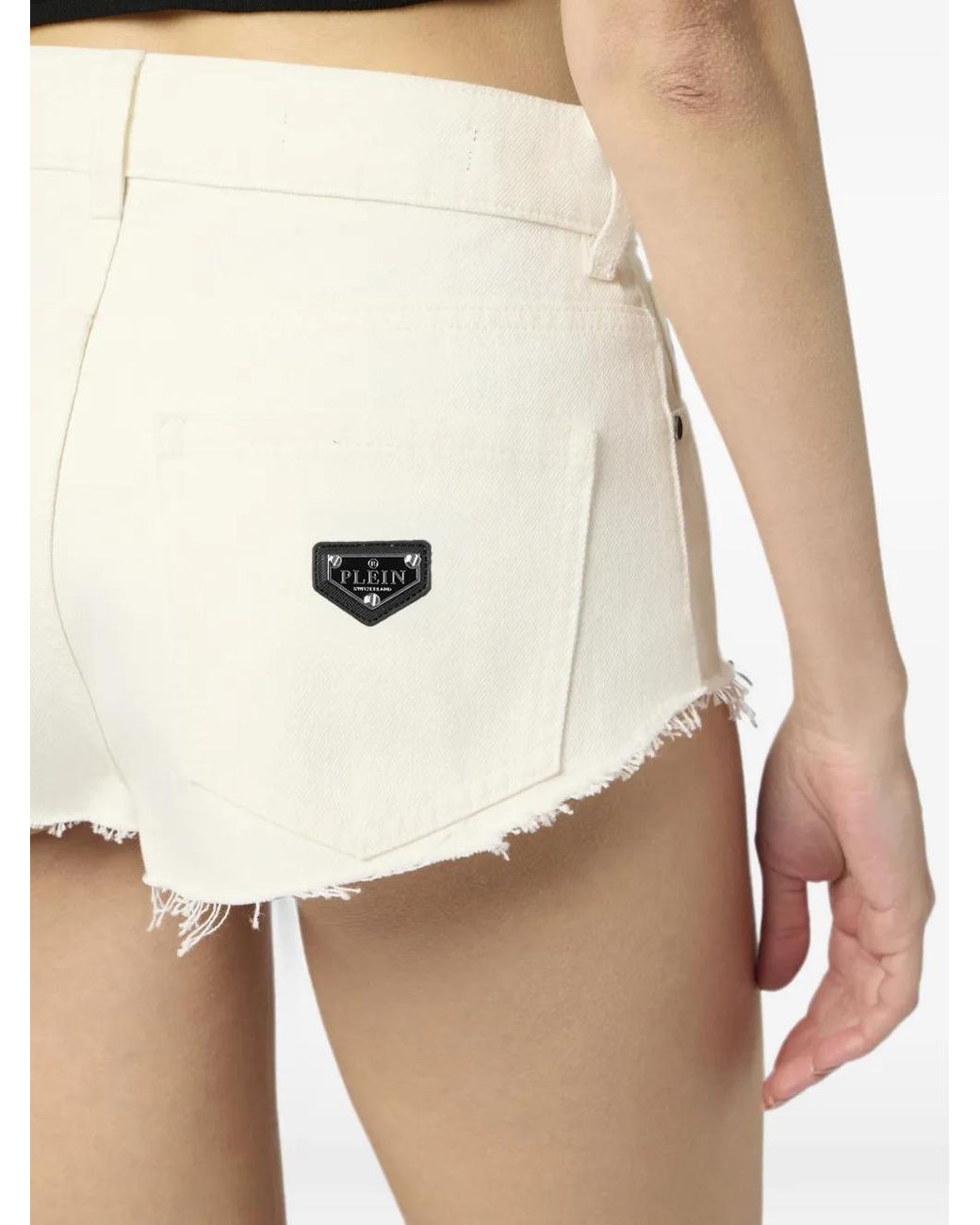 Philipp Plein White Hot Pants Basic