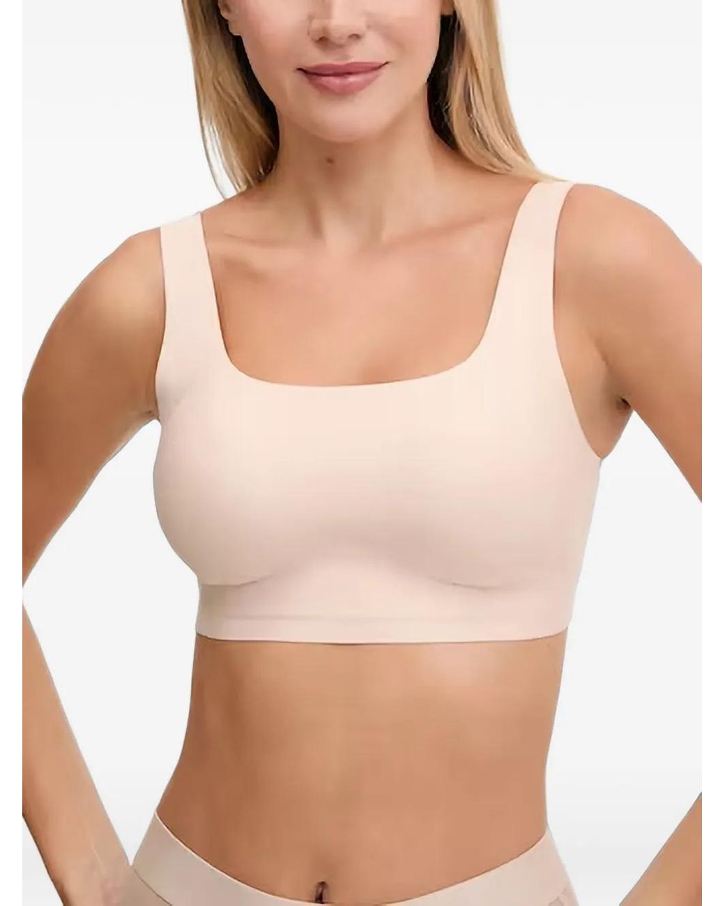 Chantelle Natural Seamless Scoop-Neck Bra
