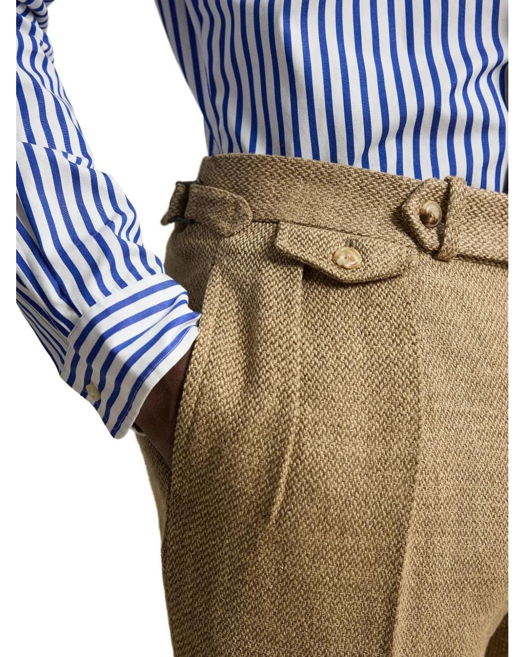 Polo Ralph Lauren Natural Pleated Trousers for men