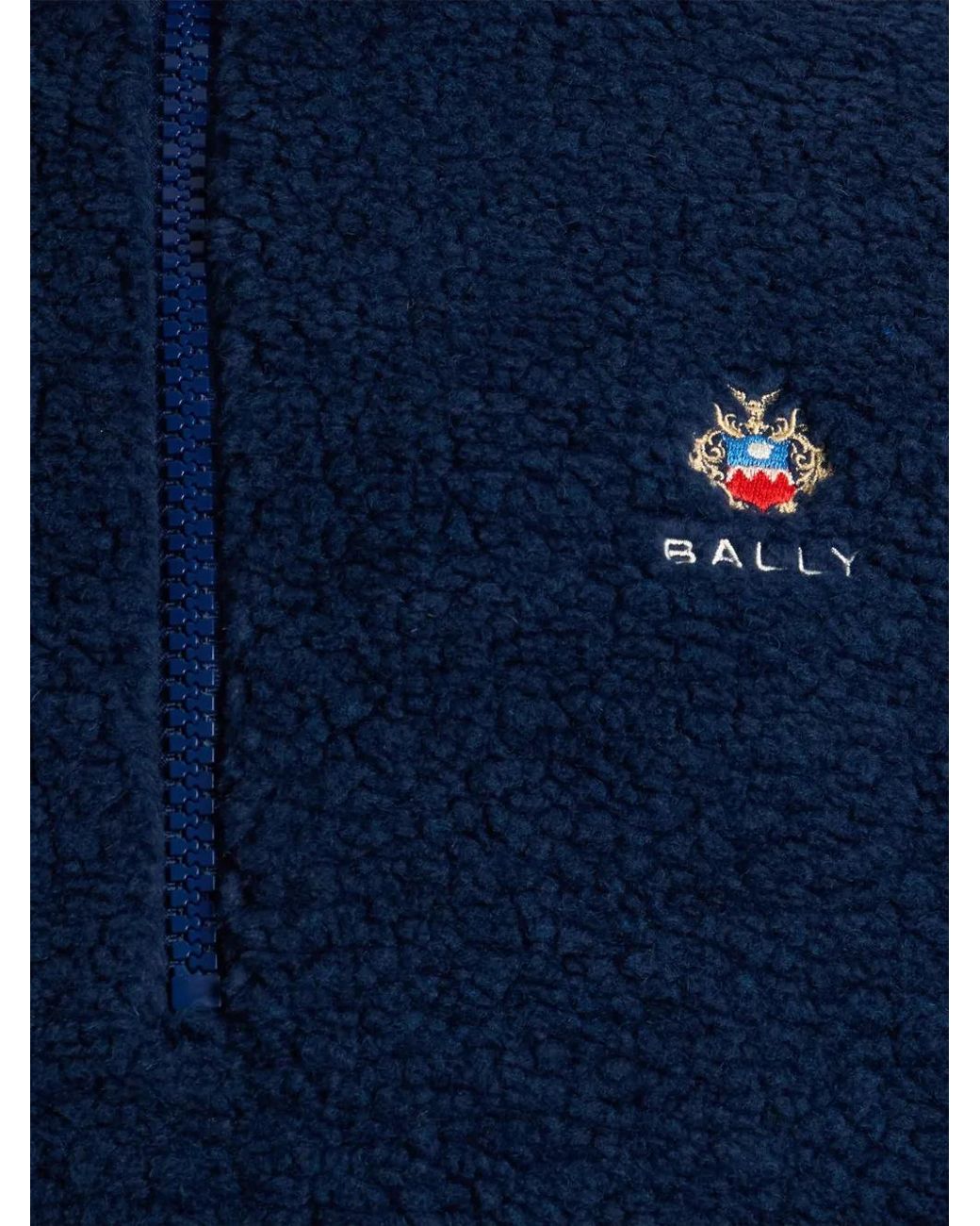 Bally Blue Sweat Zippé À Manches Longues for men