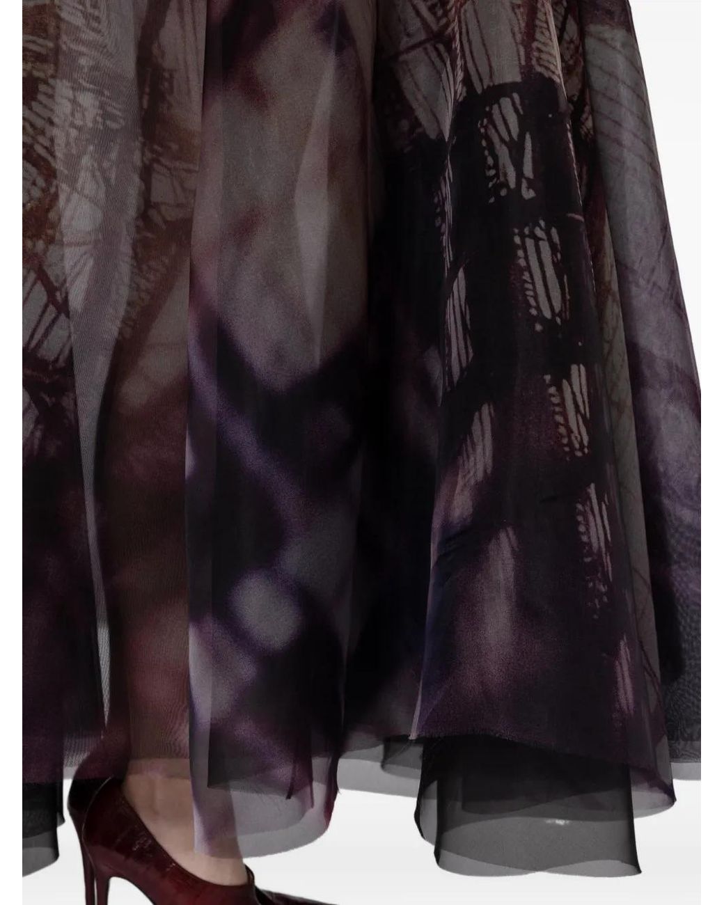 Roksanda Purple Nali Abstract-Print Sleeveless Maxi Dress