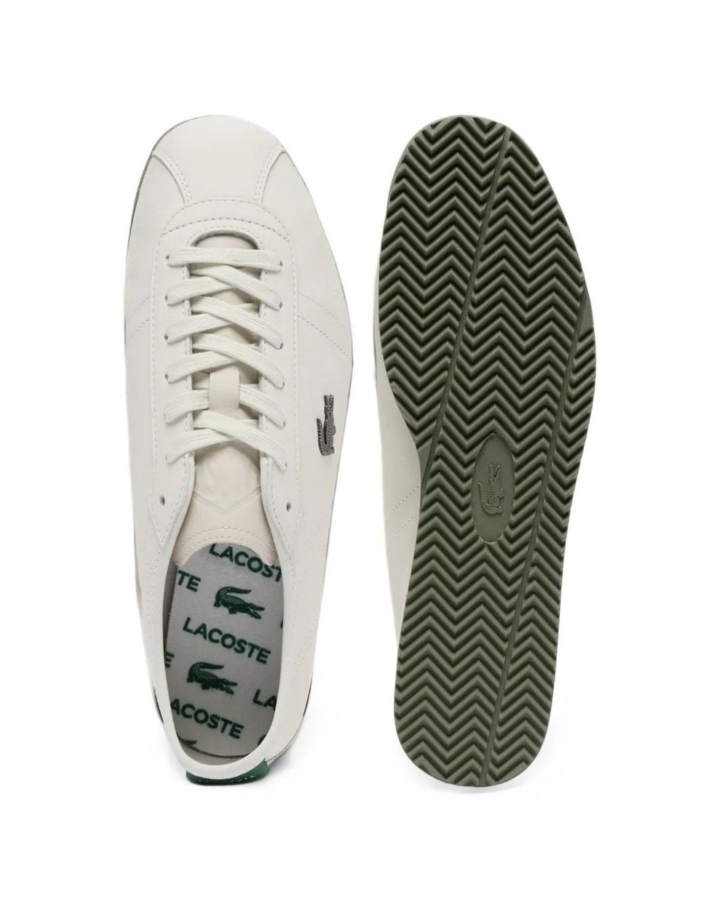 Lacoste White Club-Low Leather Sneakers for men