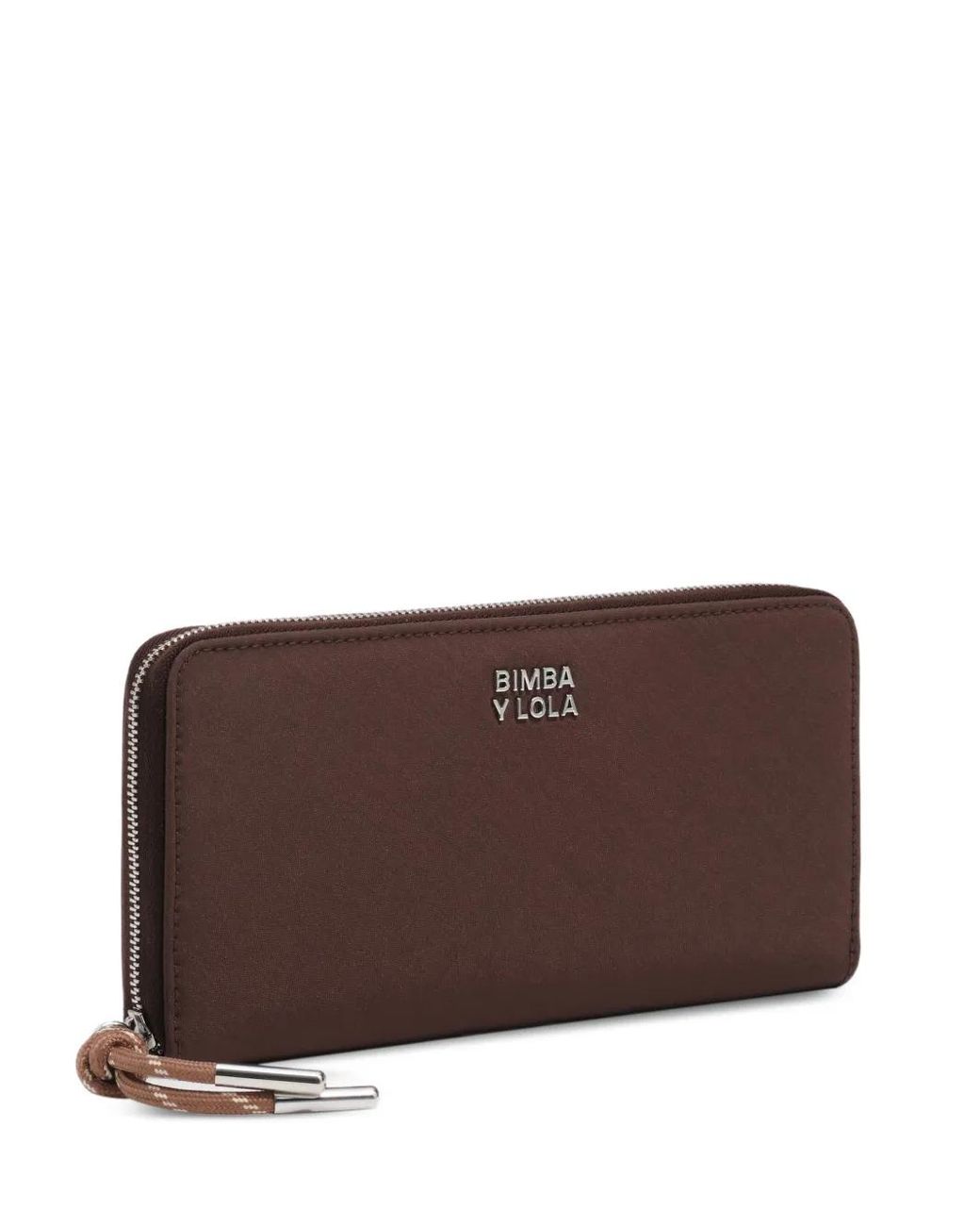 Bimba Y Lola Brown Large Mocha Nylon Wallet