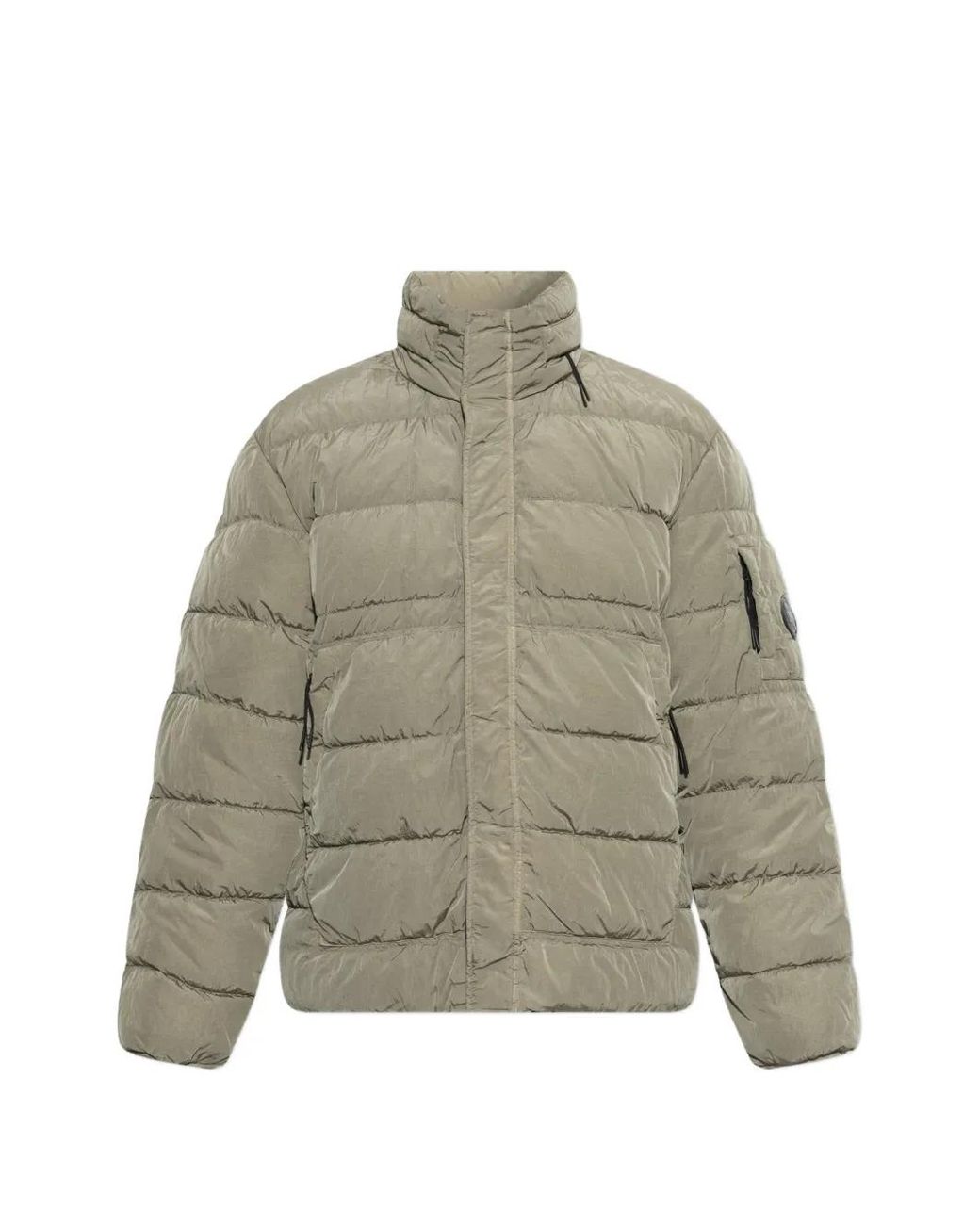 C P Company Natural Quilted-Finish Padded Jacket for men