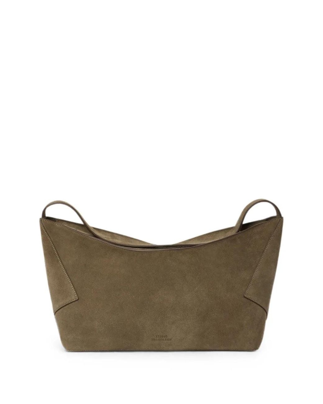 Studio Nicholson Brown Hagu Suede Shoulder Bag