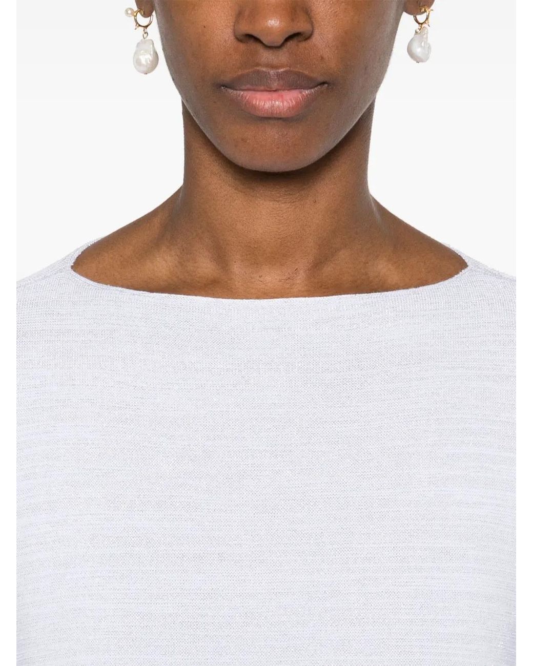 Fabiana Filippi White Knitted T-Shirt