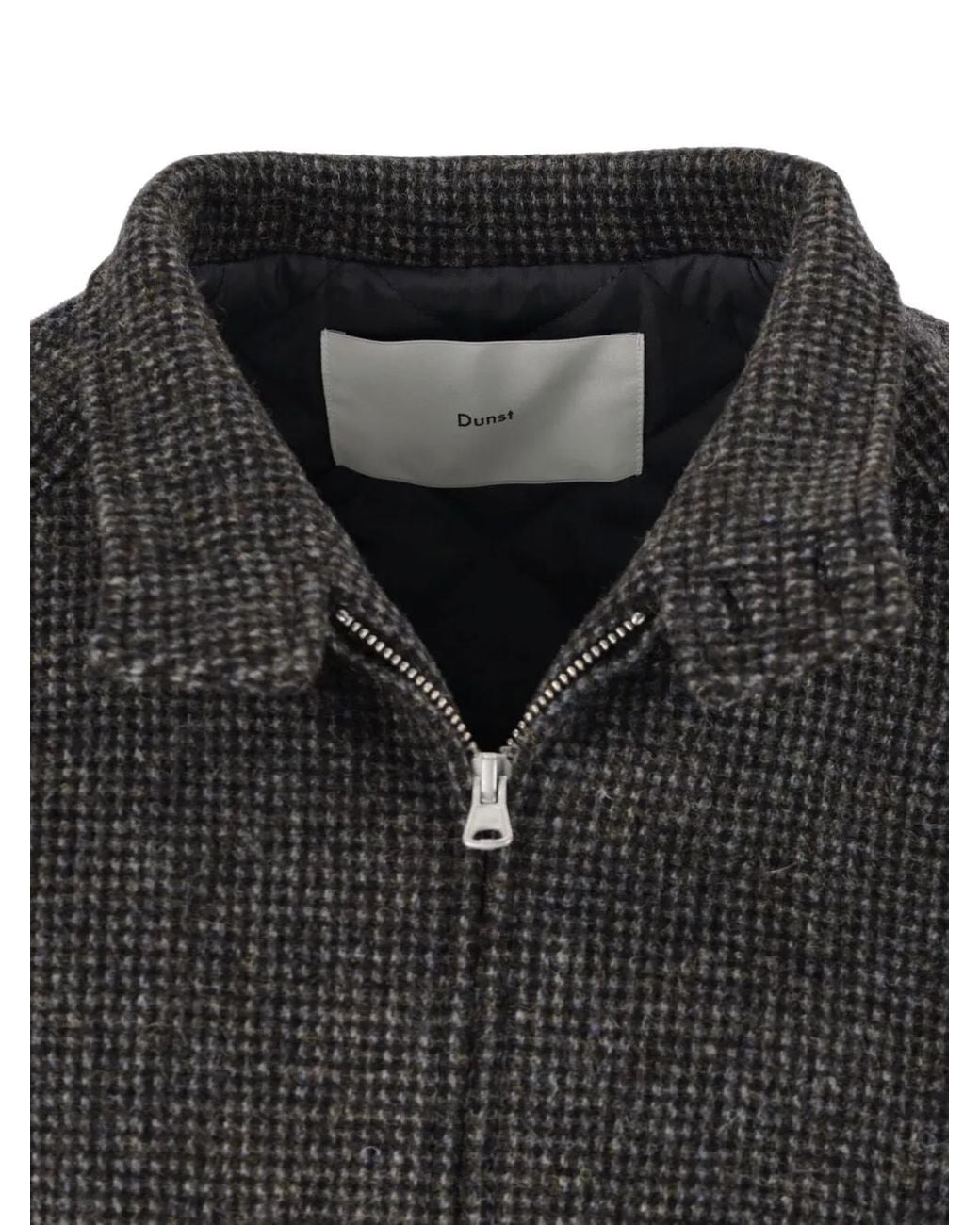 DUNST Gray Check-Pattern Wool Jacket for men