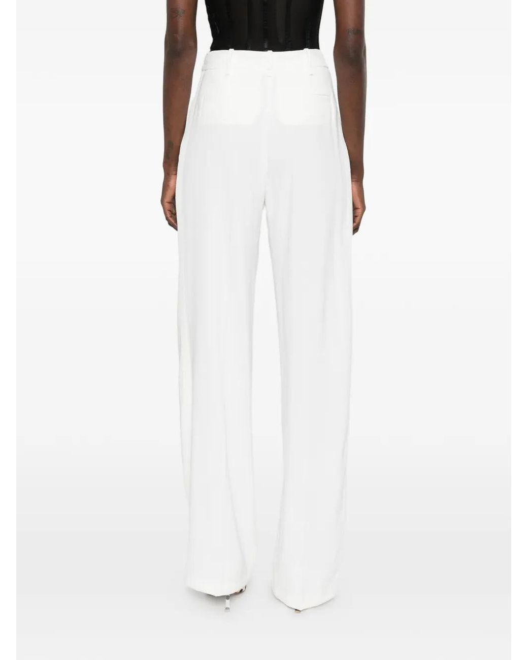 Elisabetta Franchi White Trousers