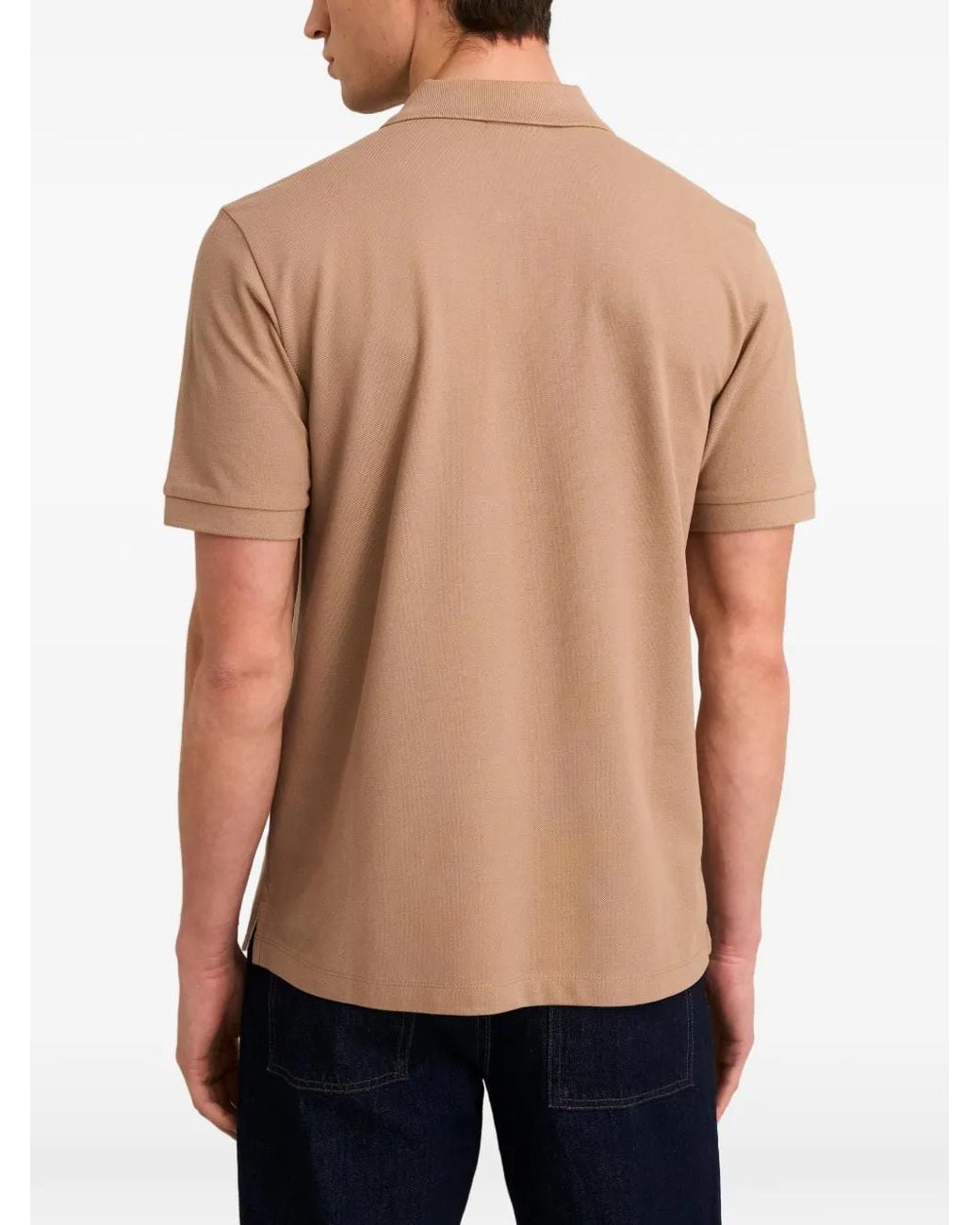 Pringle of Scotland Natural Logo-Embroidered Piqué Polo Shirt for men