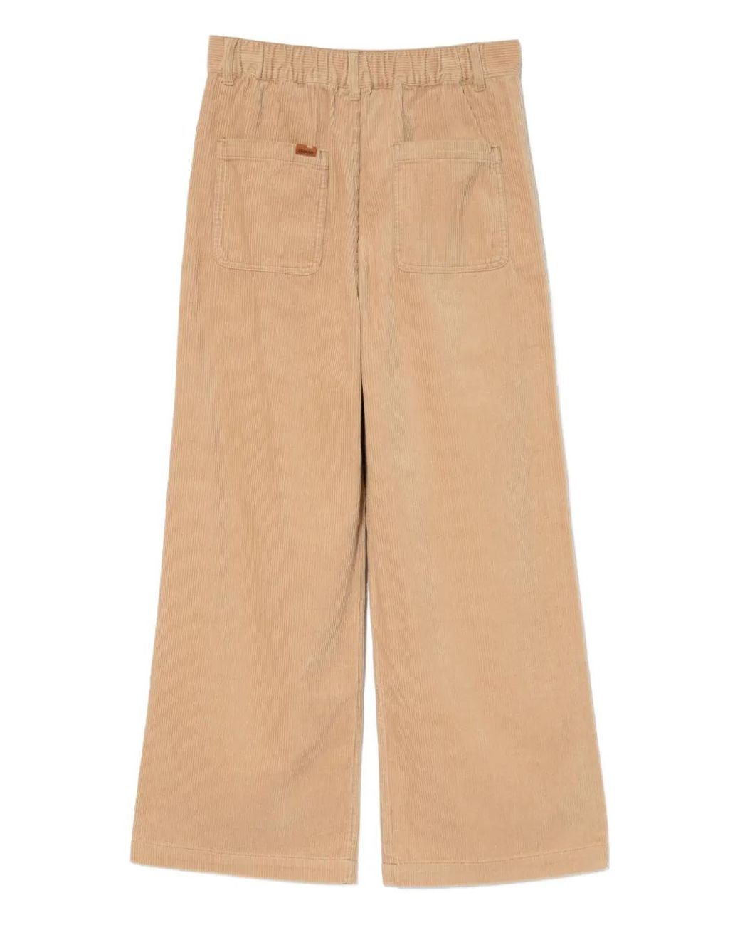 Chocoolate Natural Logo-Patch Trousers