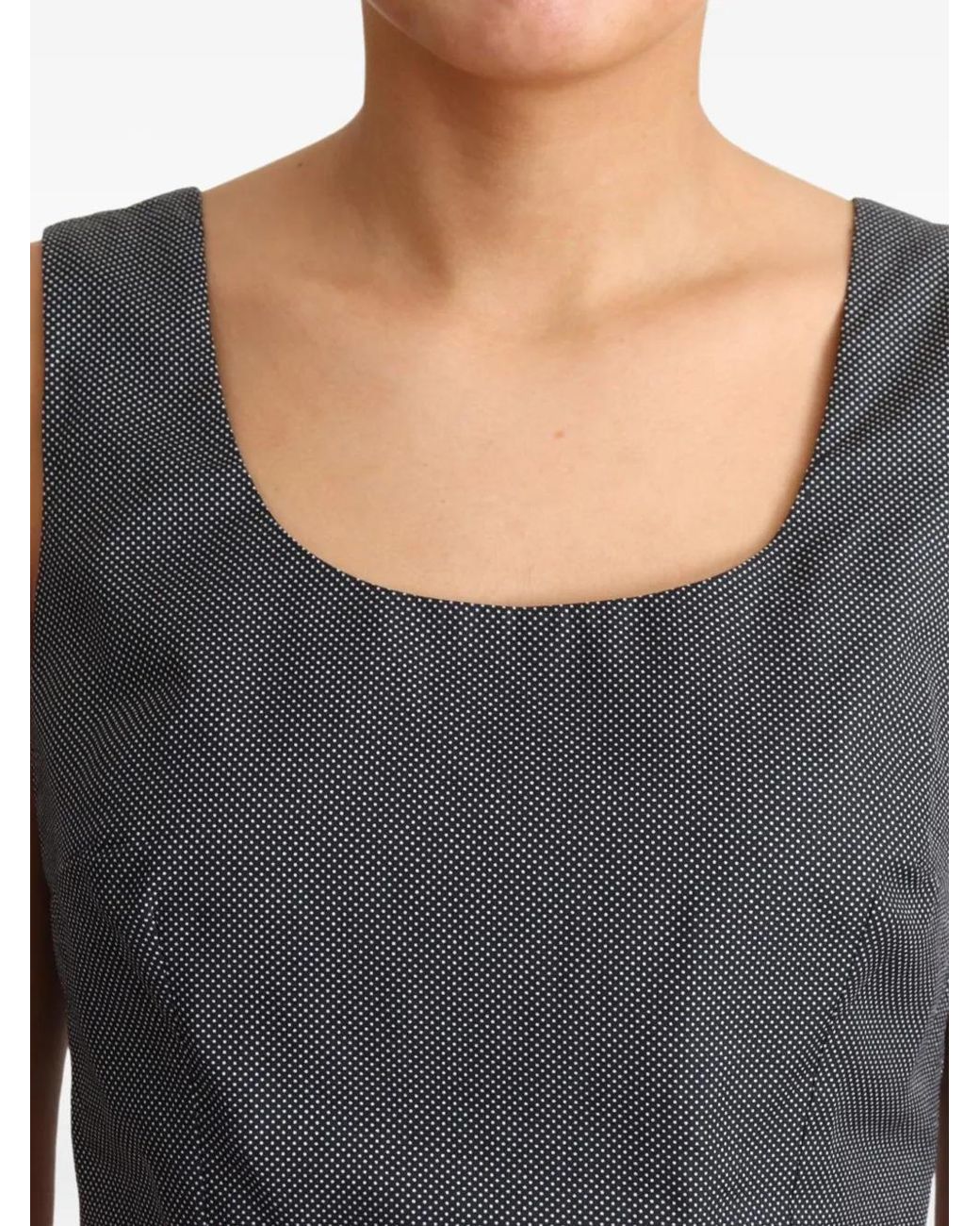 Dolce & Gabbana Black Aline Midi Dress