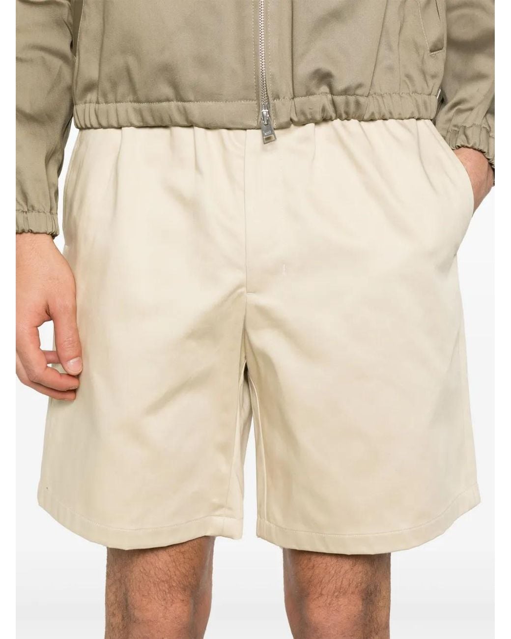 AMI Natural Cotton Chino Shorts for men