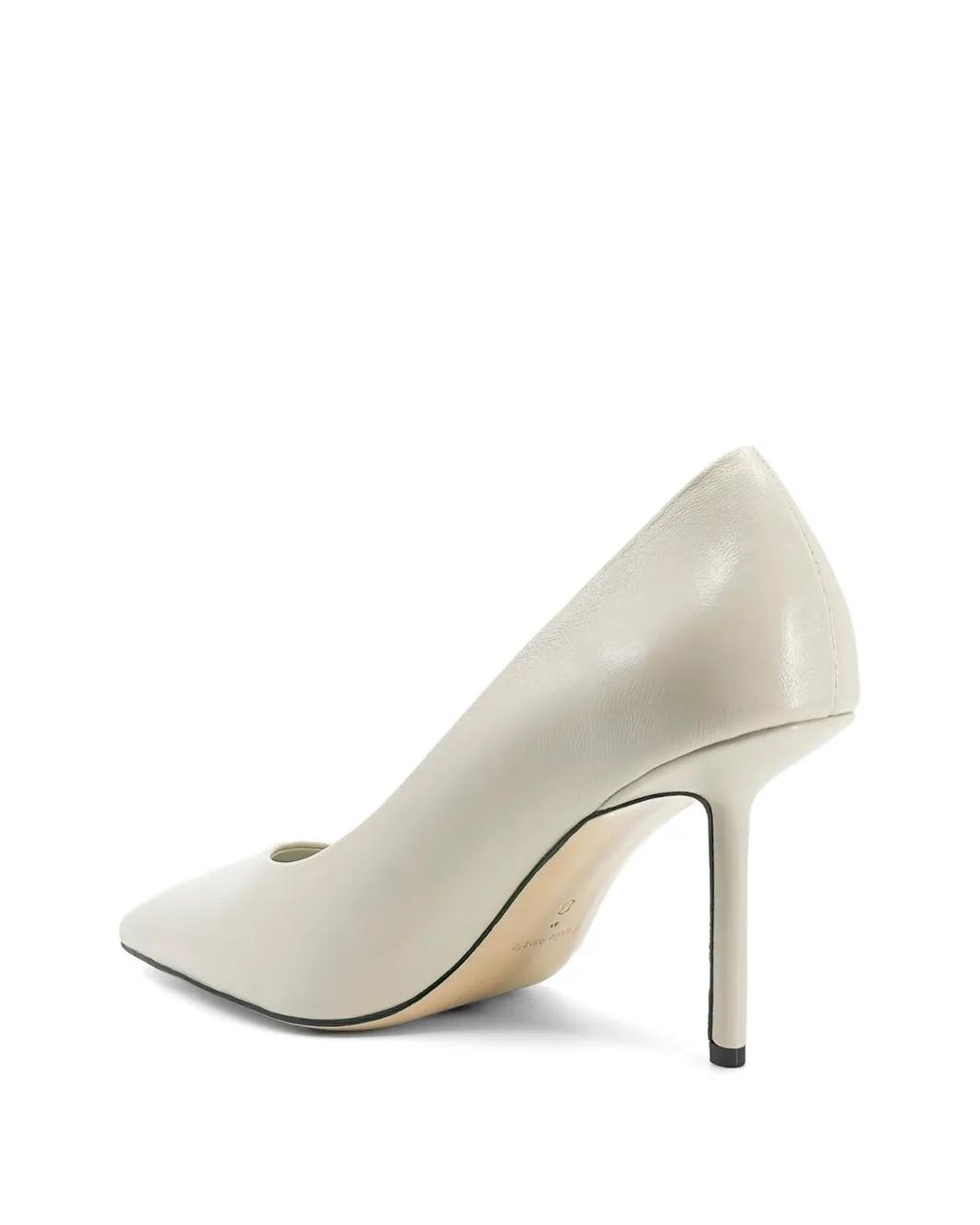 STUDIO AMELIA White Vivonne Pointed-Toe Pumps