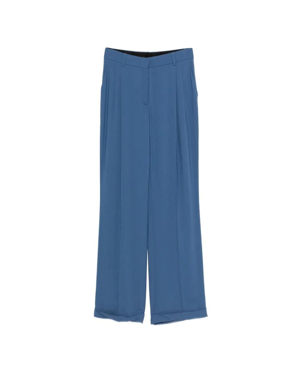 Missoni Blue Pantalon Palazzo À Design Plissé