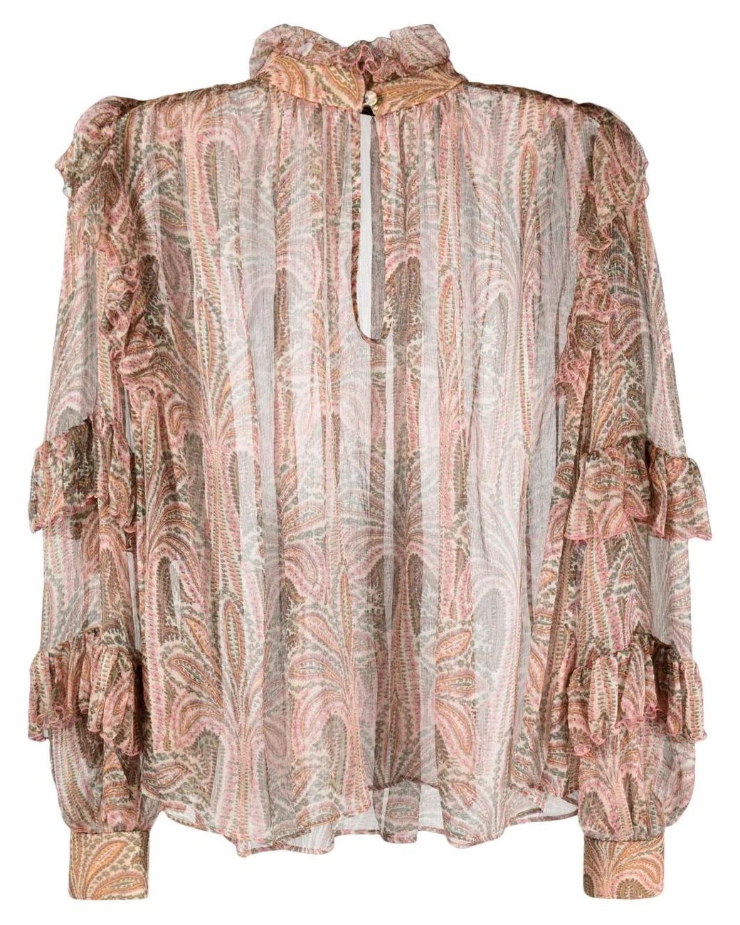 Etro Pink Silk Top