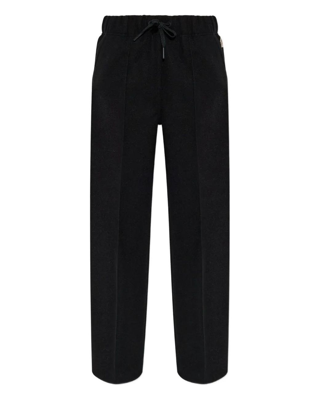 Moncler Black Drawstring Logo Track Pants
