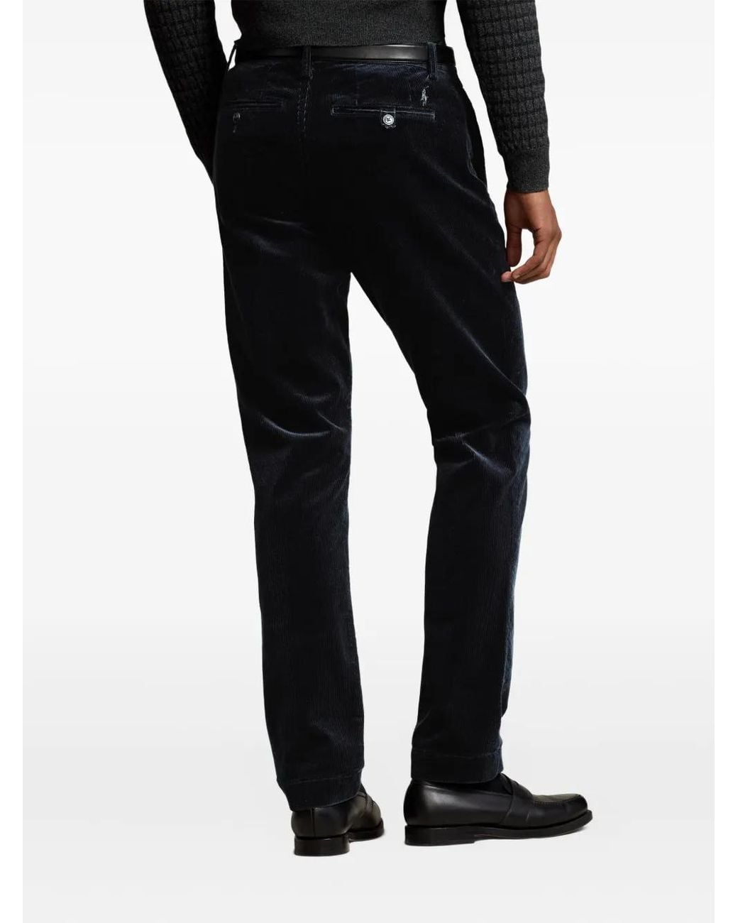 Polo Ralph Lauren Black Corduroy Trousers for men