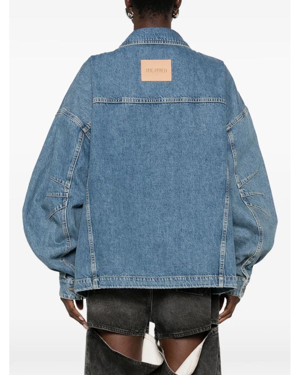 The Attico Blue Denim Cotton Jacket
