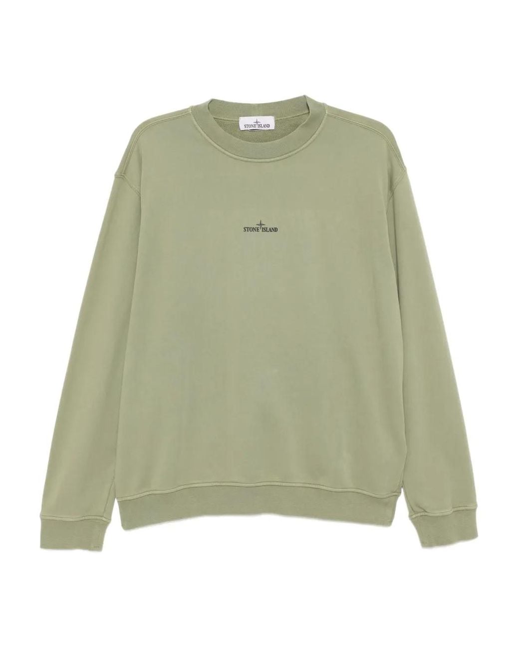 Stone Island Green Cotton Sweaters for men