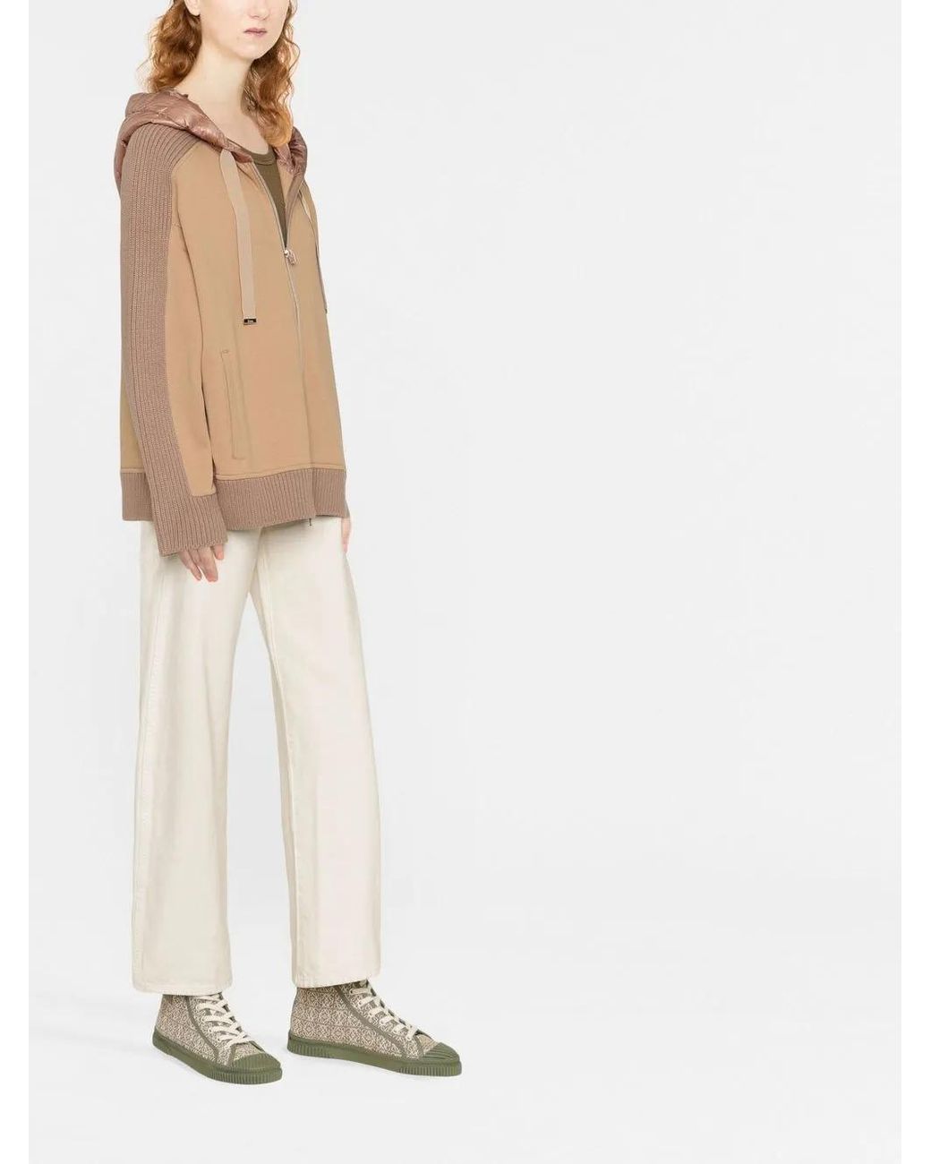 Herno Natural Hooded Zip-Up Jacket