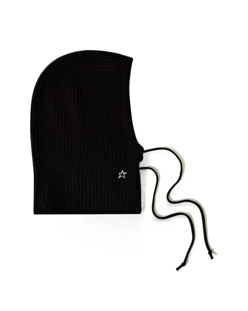 Perfect Moment Black Wool & Cashmere Cable-Knit Hood