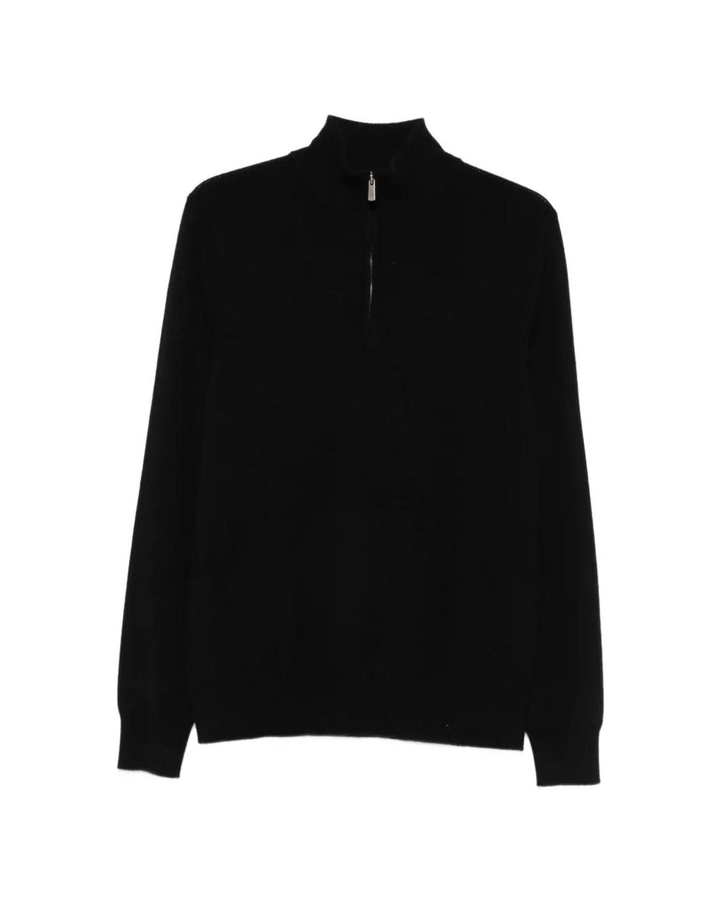 Bompard Black Half-Zip Sweater for men