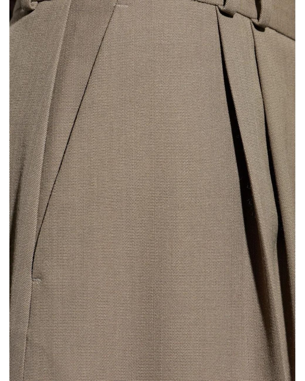 Studio Nicholson Brown Pleated Trousers for men
