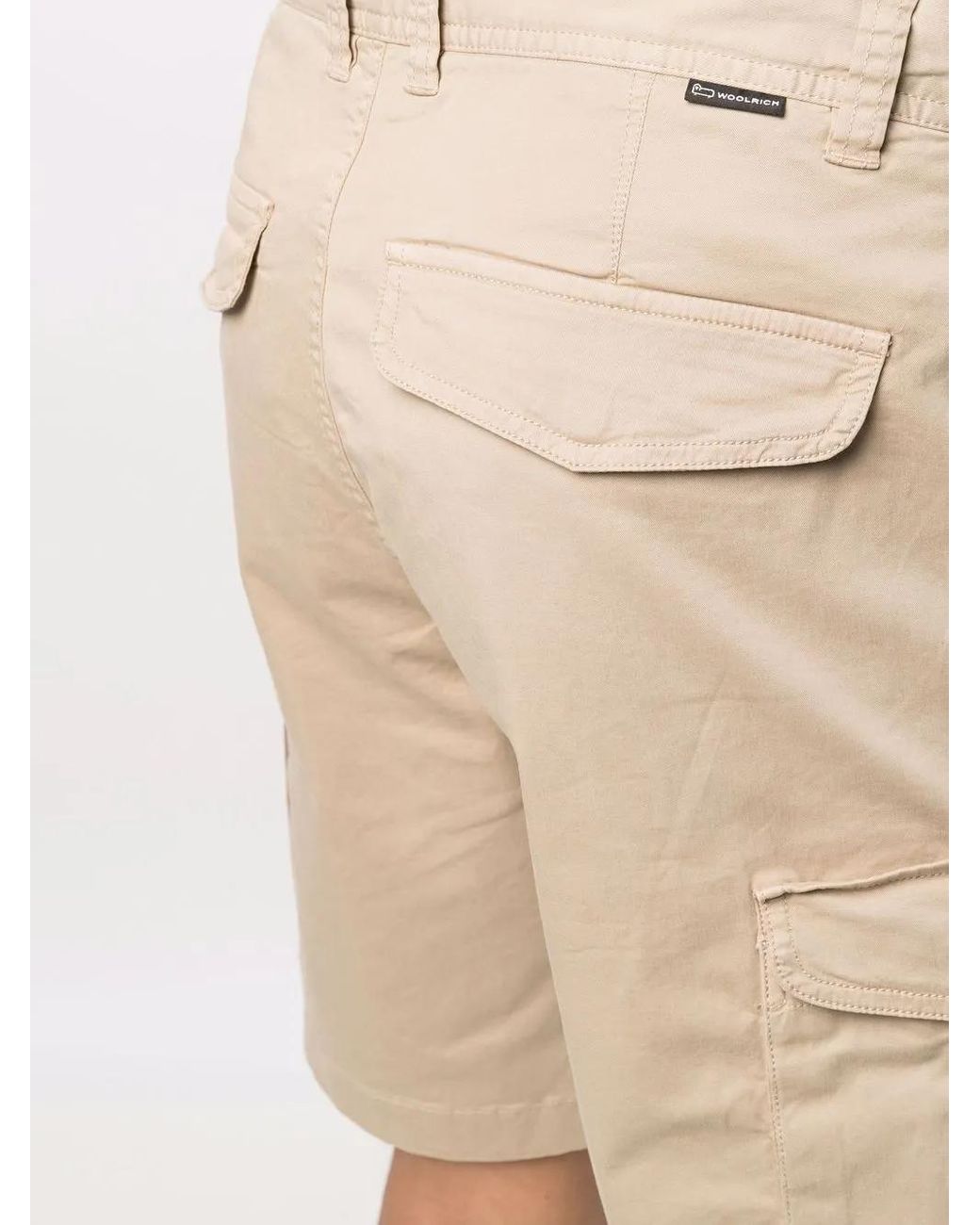 Woolrich Cargo Shorts in het Natural voor heren