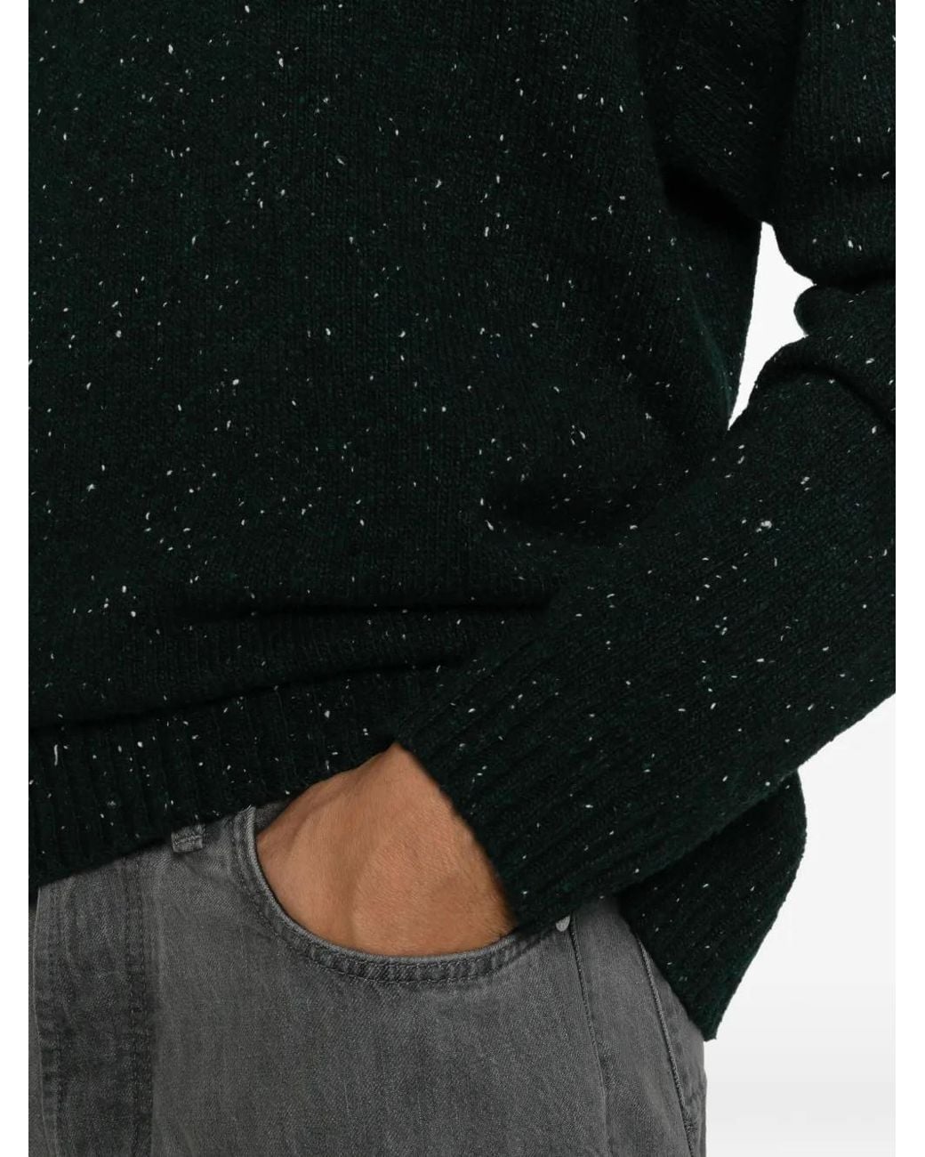 Drykorn Black Pull En Maille Mouchetée for men