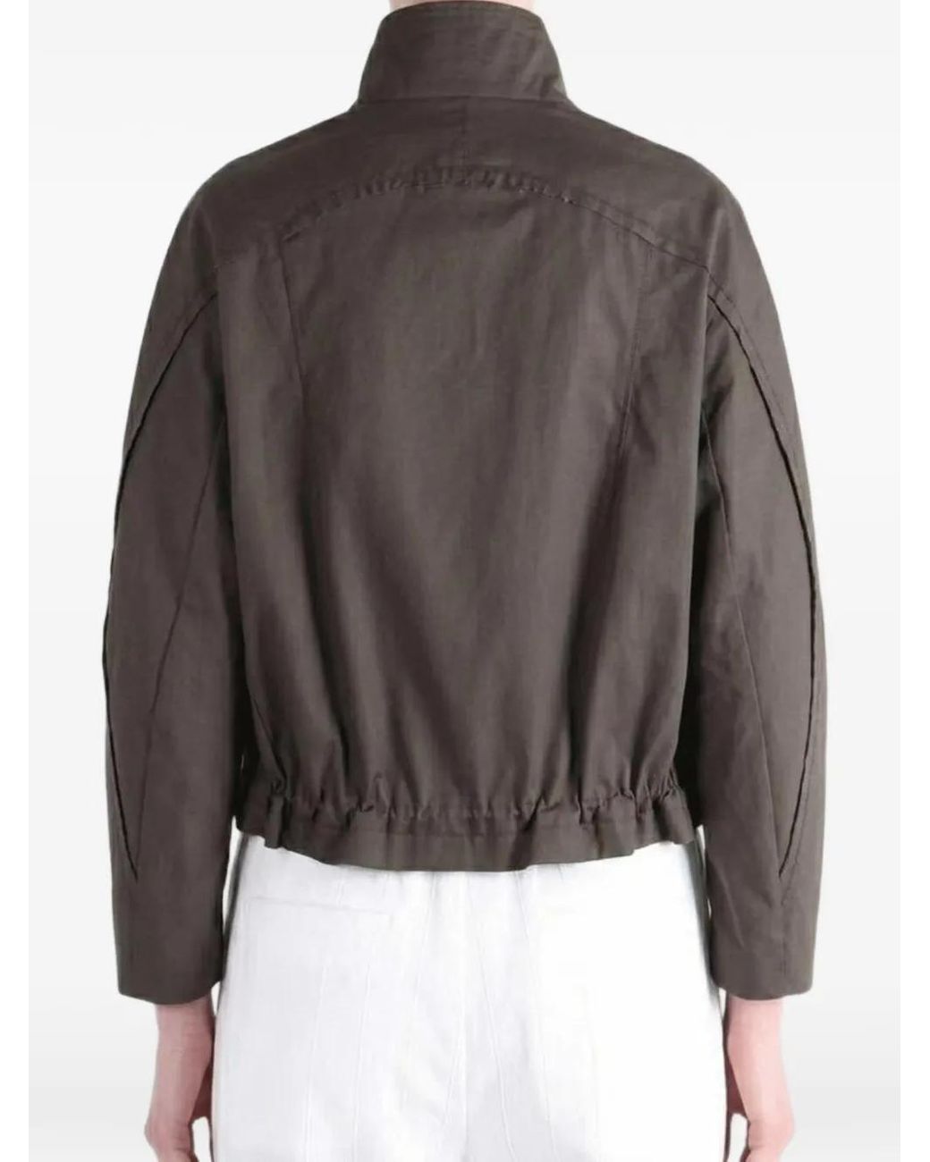 Kiko Kostadinov Brown Egreta Panelled Button-Up Jacket for men