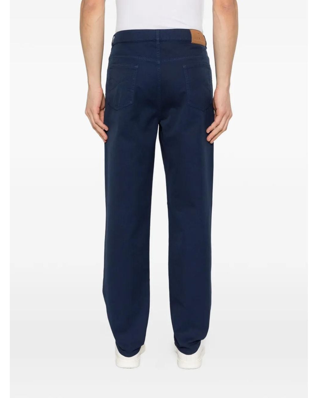 Brunello Cucinelli Blue Logo Jeans for men