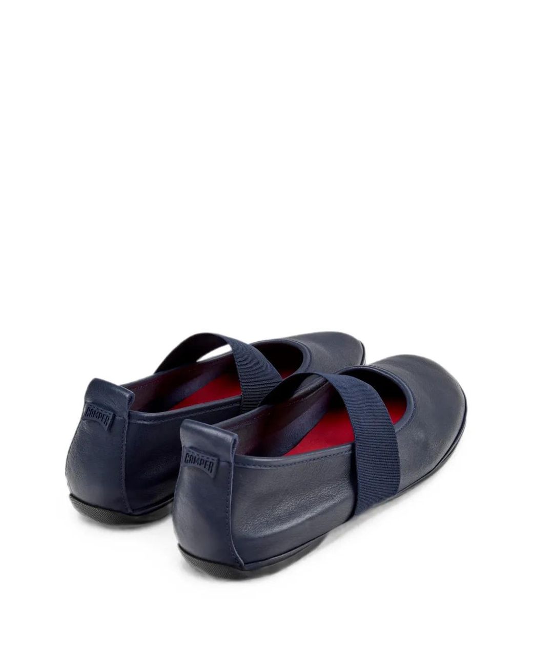 Camper Blue Right Nina Elasticated-Strap Ballet Flats
