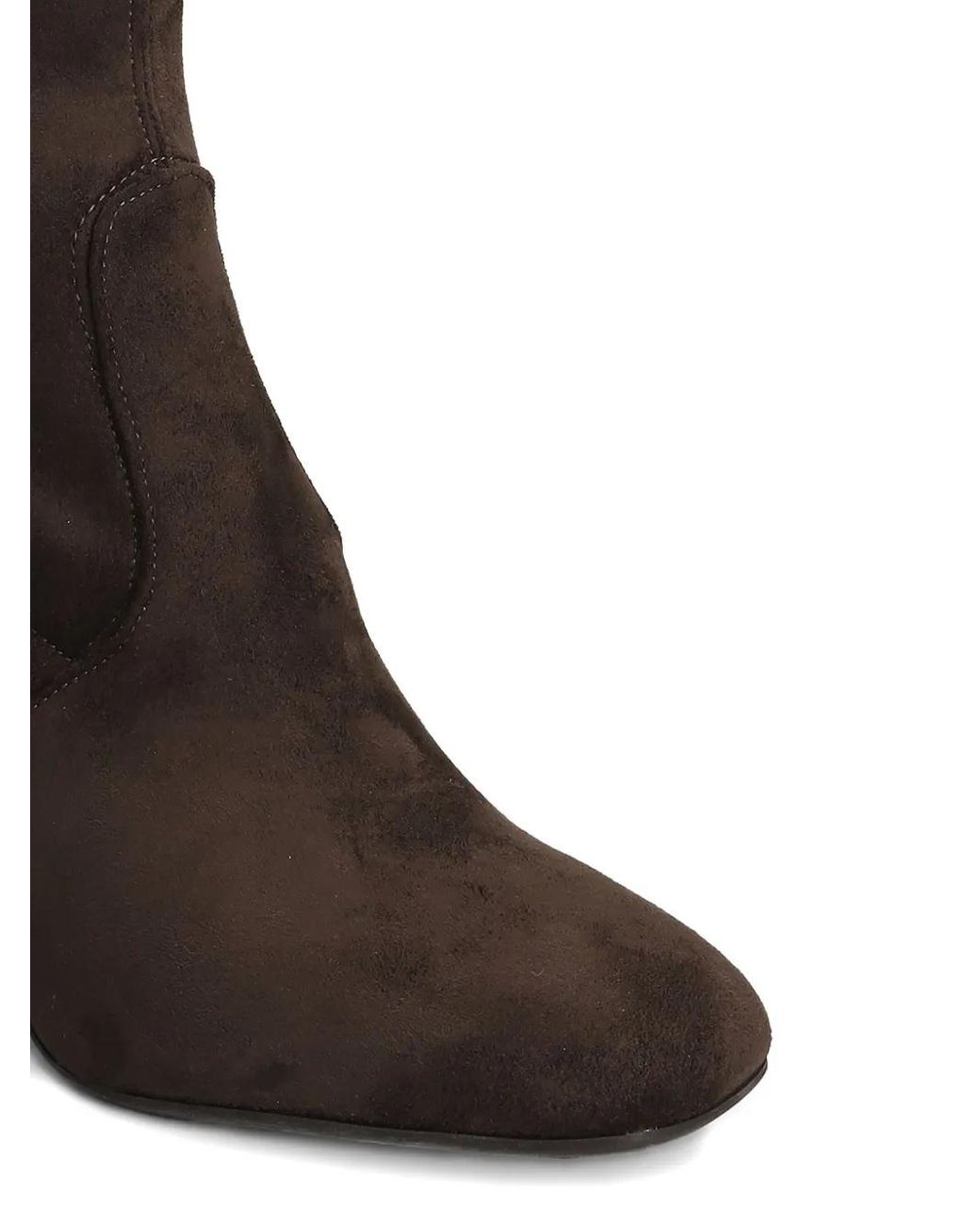 Carmens Brown Block-Heel Suede Ankle Boots