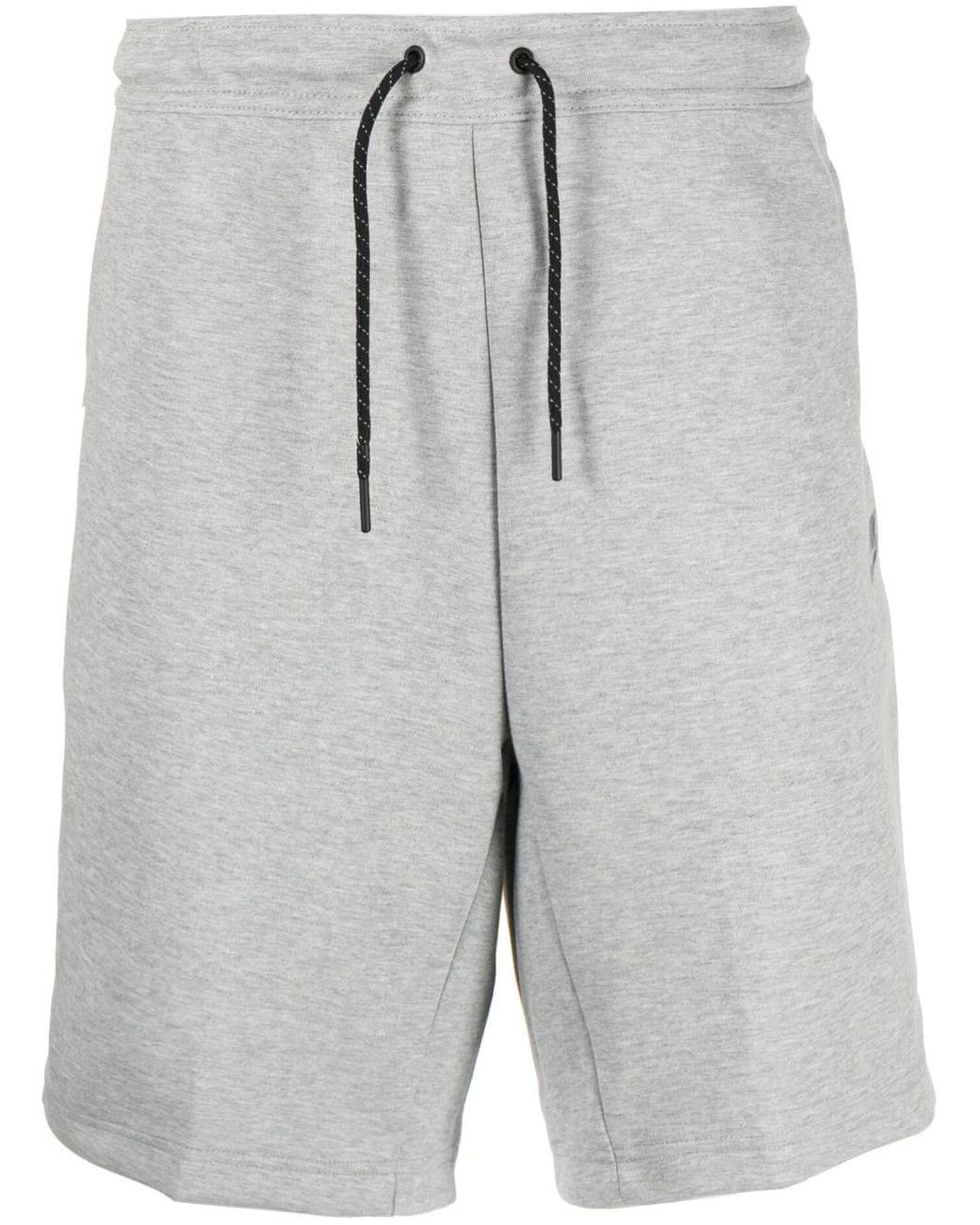 Nike Logo-print Track Shorts in Gray for Men | Lyst