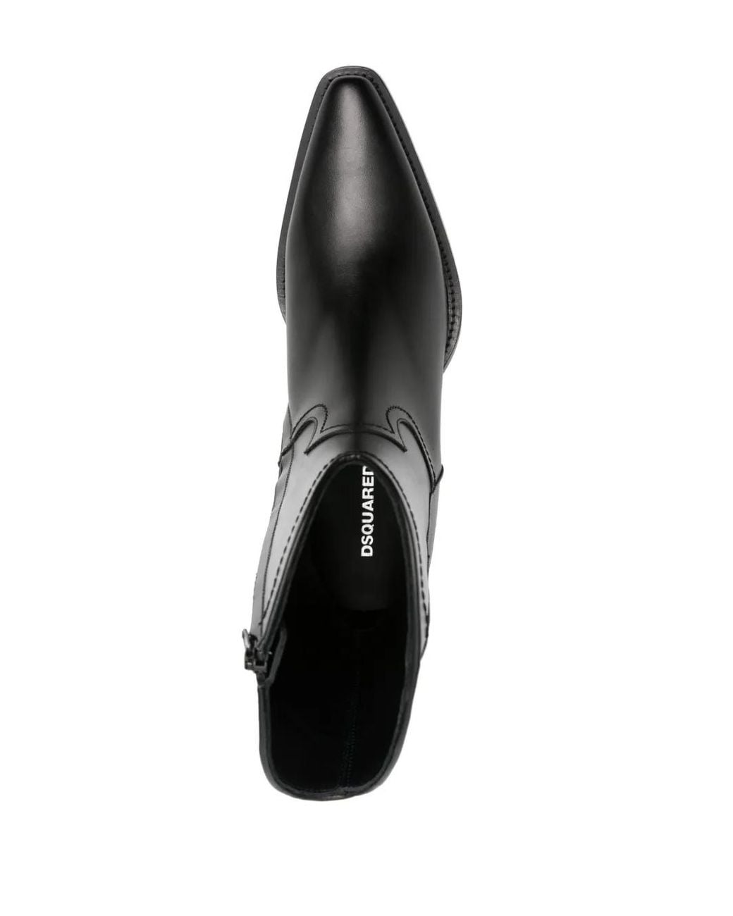 DSquared² Black Vintage Cowboy Boots for men