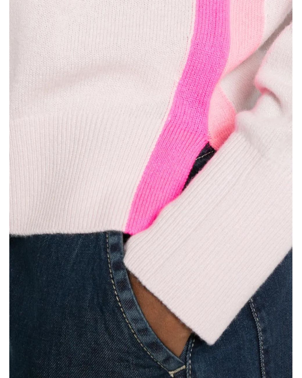 From Future Pink Side-Stripe Sweater
