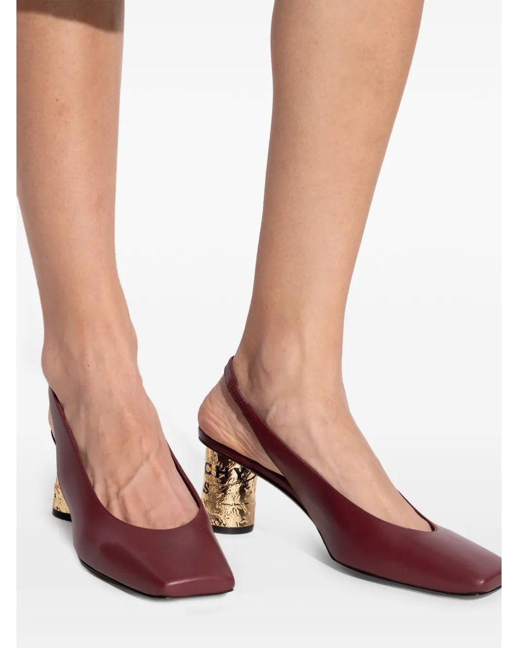 Givenchy Pink Pumps Mit Eckiger Kappe