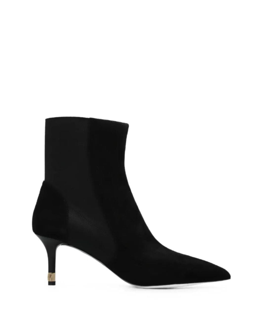Furla Black Suede Pointed-Toe Ankle Boots