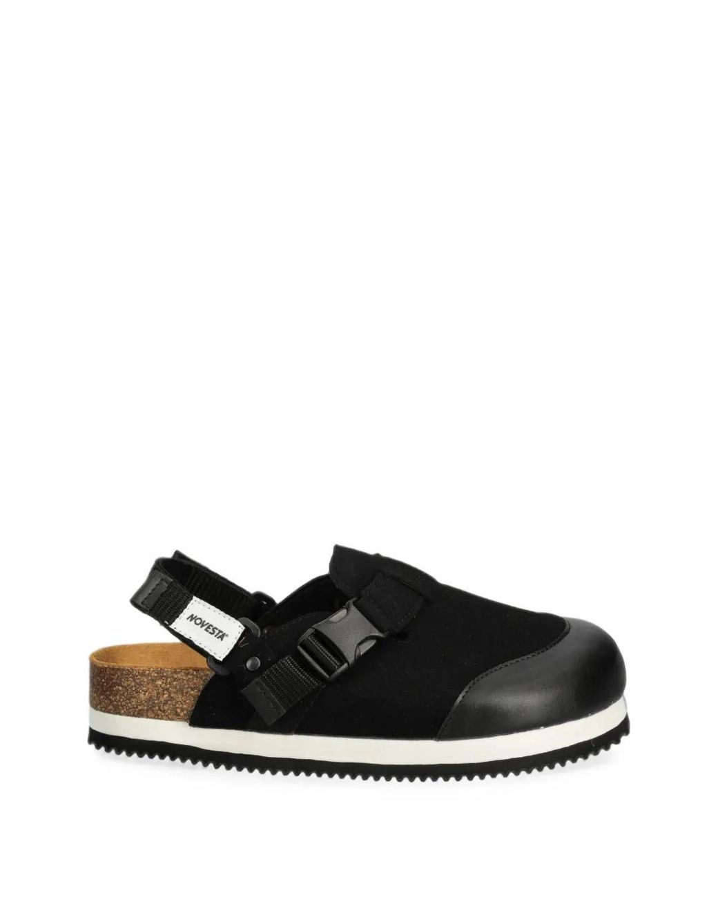 Novesta Black Tatra Buckle-Fastening Slingback Sandals