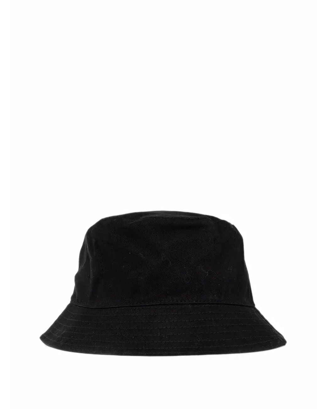 Palm Angels Black Logo-Patch Bucket Hat for men