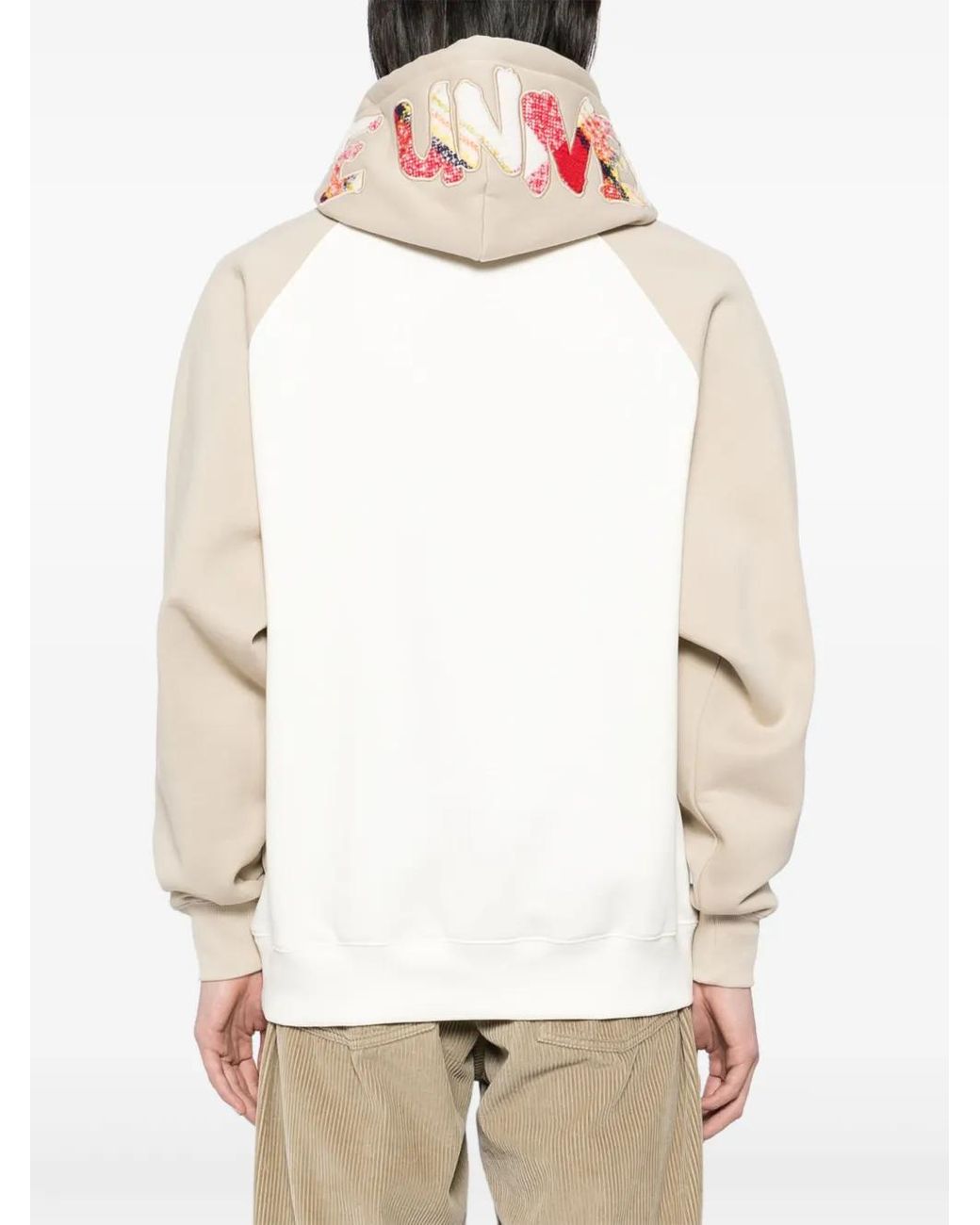 Aape By A Bathing Ape White Logo-Patch Hoodie for men
