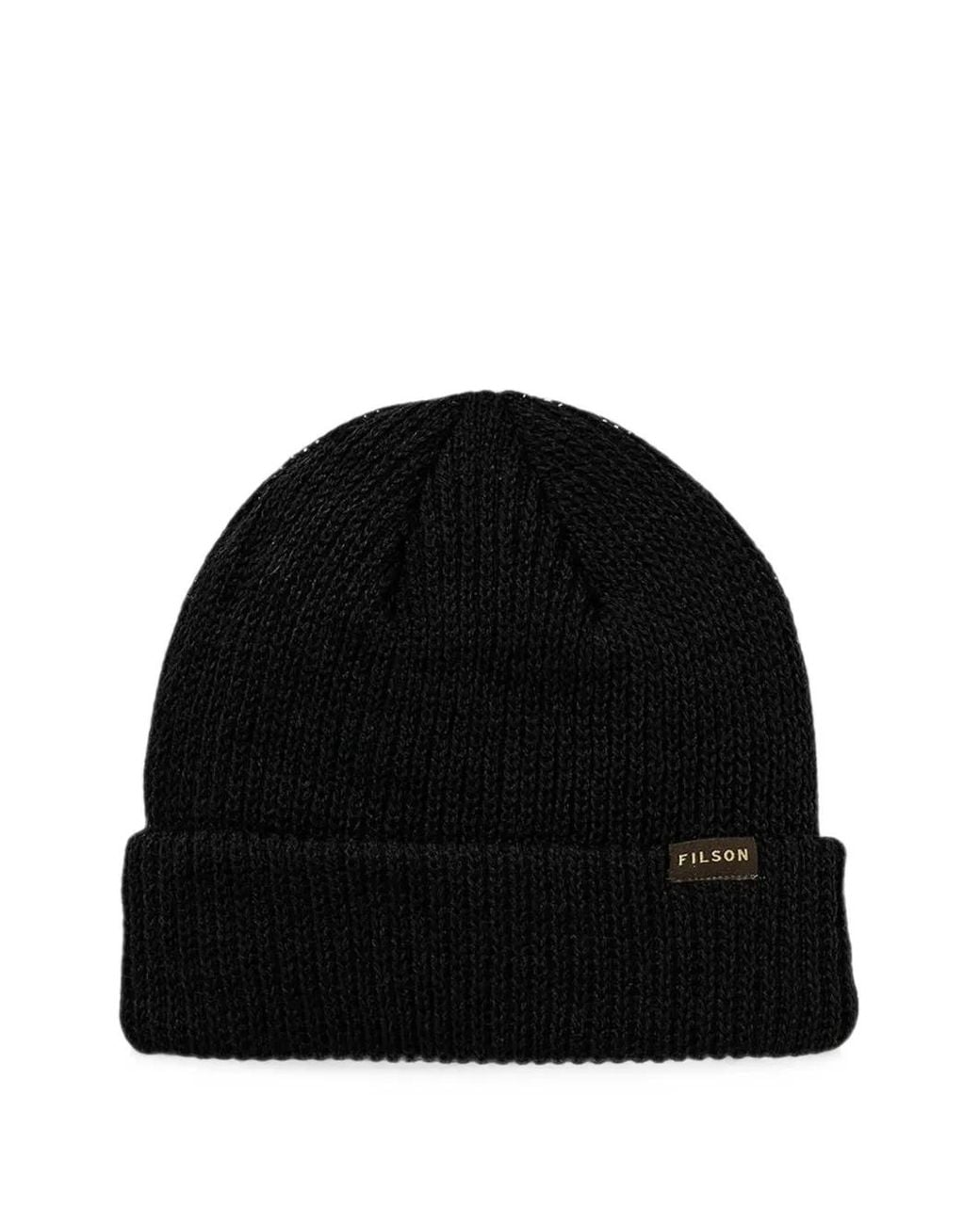 Filson Watch Wollen Muts in het Black voor heren