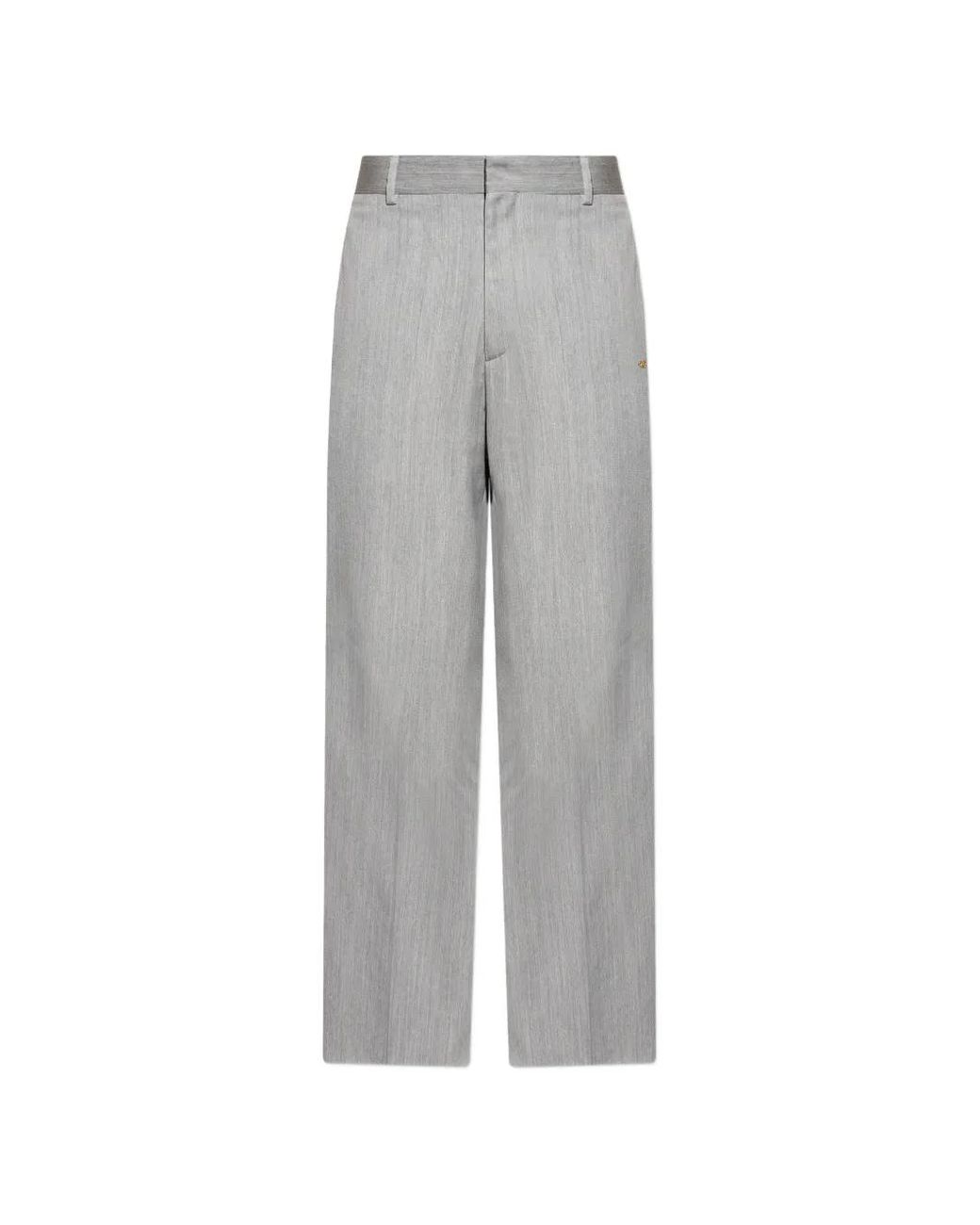 Amiri Gray Belt-Loops Trousers for men