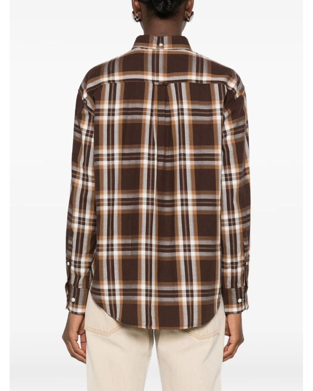 Gant Brown Checked Flannel Shirt