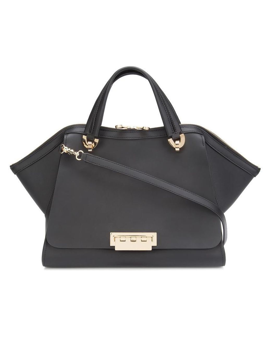 Black and Olive colorblock Zac Zac Posen tote bag