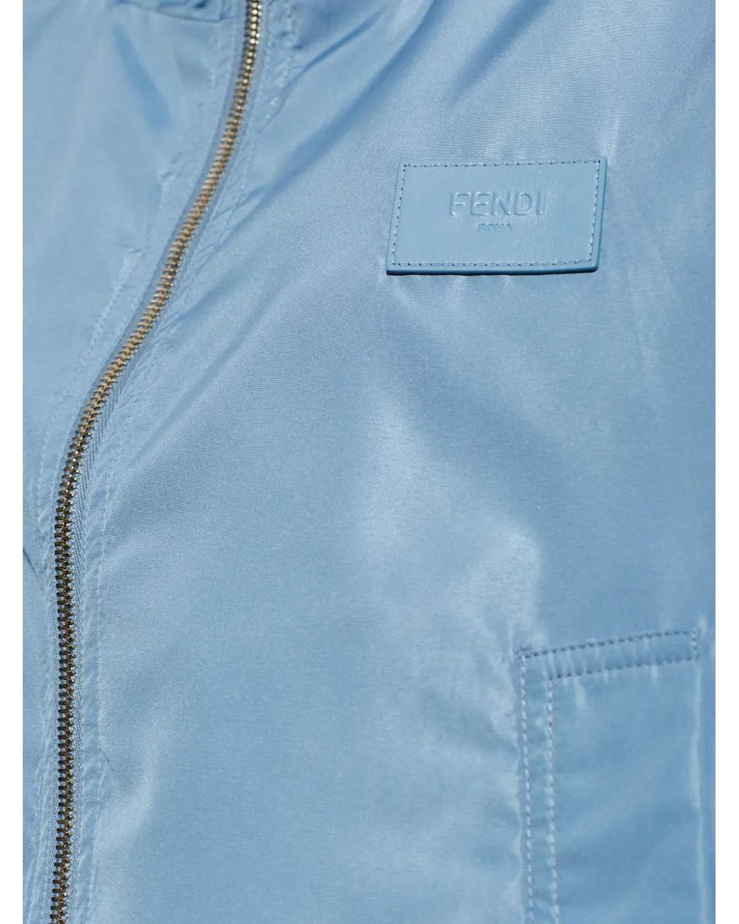 Veste Réversible À Patch Logo Fendi en coloris Blue