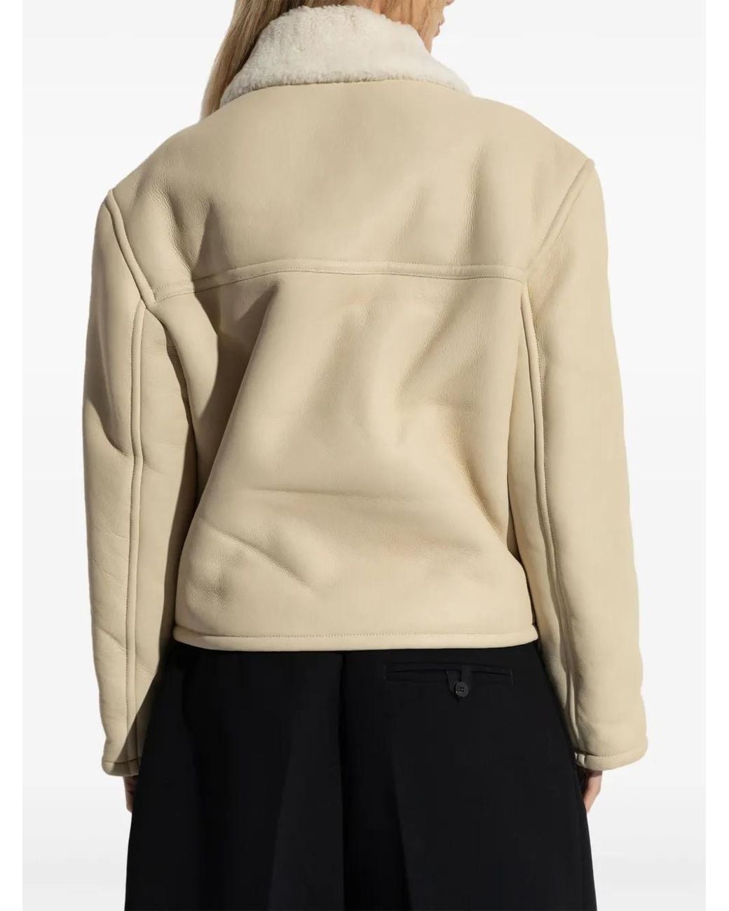 Jacquemus Natural Cabanjacke Aus Shearling